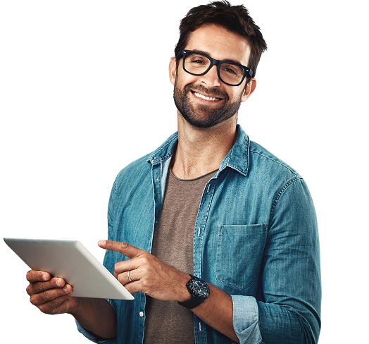 Happy business person